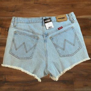 Wrangler Heritage High Waisted Denim Cutoff Shorts